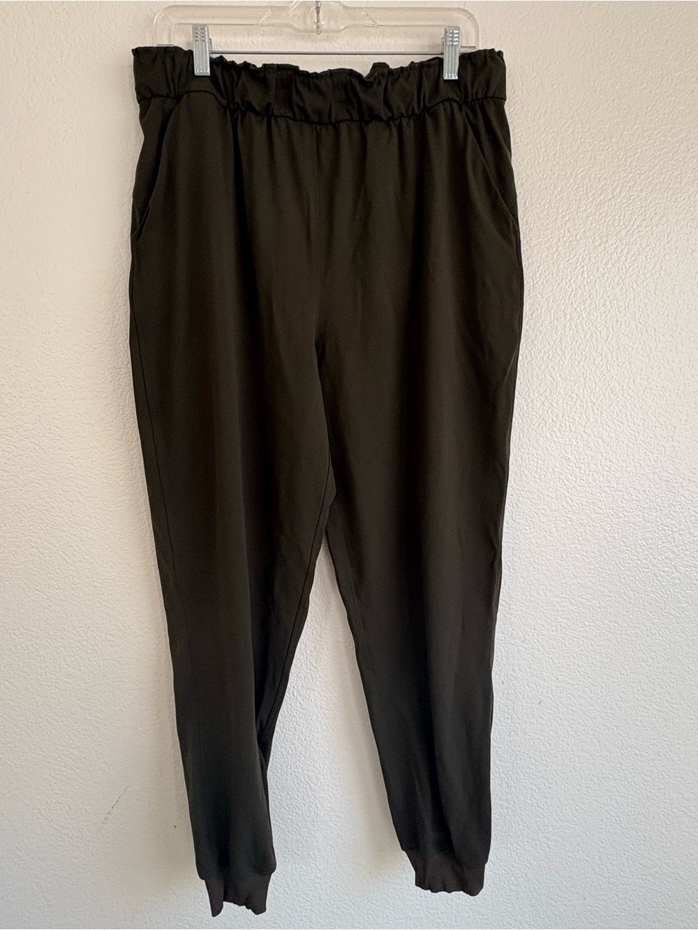 lululemon athletica olive green Elastic Waist Track Joggers pants